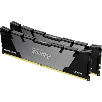 Imagen de referencia para Kingston Fury Renegade Black DDR4, Memoria Gamer para PC, Capacidad: 16GB Kit (2x8GB), Factor de Forma: DIMM 288-Pin, Color: Negro, KF453C20RB2K2/16