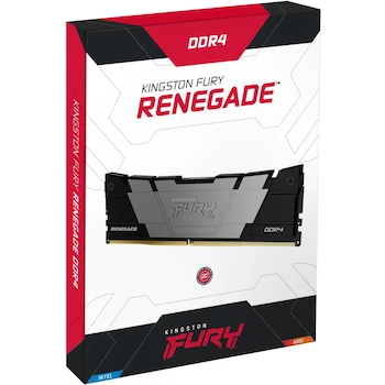 Imagen 4 de Kingston Fury Renegade Black DDR4, Memoria Gamer para PC, Capacidad: 16GB Kit (2x8GB), Factor de Forma: DIMM 288-Pin, Color: Negro, KF453C20RB2K2/16
