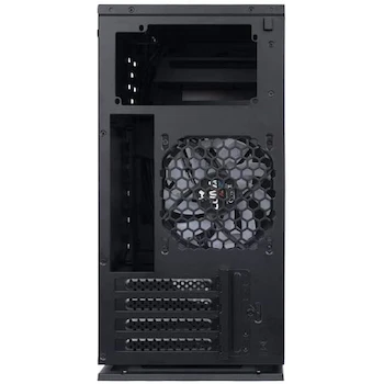 Imagen 3 de InWin 327 Micro ATX Chasis de Computadora para Juegos Negro con 3 Ventiladores Luna AL120 ARGB, Modelo 327, Serie 327, Torre Mediana, Dimensiones 39.12 x 18.8 x 38.1 cm, Peso 7 kg