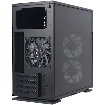 Imagen 5 de InWin 327 Micro ATX Chasis de Computadora para Juegos Negro con 3 Ventiladores Luna AL120 ARGB, Modelo 327, Serie 327, Torre Mediana, Dimensiones 39.12 x 18.8 x 38.1 cm, Peso 7 kg