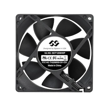 Imagen 3 de Bgears b-BlasterPWM Ventilador de 90 mm PWM Alta Velocidad 2 Rodamientos de Bolas Negro