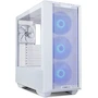 Miniatura de Lian Li Lancool III RGB White ATX Mid-Tower PC Case with 3x140mm ARGB Front Fans and 1x140mm Rear Fan, Tempered Glass Panels, Aluminum Handles, Model LANCOOL 3R-W, Dimensions 526(D) x 238(W) x 523(H) mm