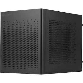 Imagen 2 de SilverStone Technology SUGO 16 - Carcasa de Factor de Forma Pequeño (Mini-ITX), Construcción de Acero Aleado, Tamaño Pequeño, Color Negro, Modelo SST-SG16B, Dimensiones 27.99 x 19.99 x 23.19 cm