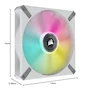 Miniatura de Corsair iCUE ML140 RGB ELITE Ventilador PWM de Levitación Magnética RGB 140 mm con iCUE Lighting Node CORE Paquete de 2 Unidades Blanco