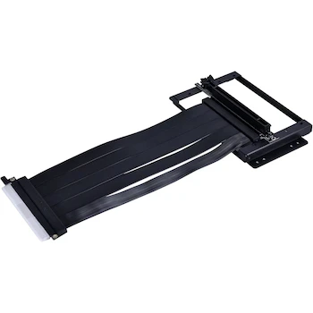 Imagen alusiva al producto Lian Li O11D-1X-4 PCI-E 4.0 Kit de Soporte para Tarjeta Gráfica Vertical Negro para Serie O11 Dynamic, Capacidad 4 Slots de Expansión, Dimensiones Panel de Slots: 23.8mm x 121mm x 116mm, Soporte GPU: 152.6mm x 86mm x 10.5mm, Longitud Cable: 200mm