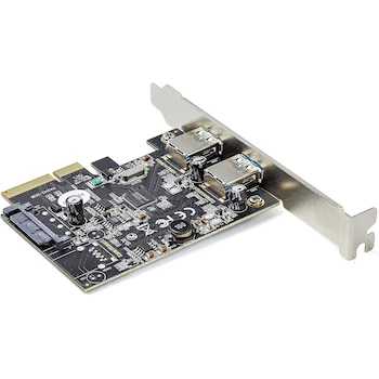 Imagen 2 de StarTech.com PEXUSB312A3 Tarjeta PCI Express 2 Puertos USB-A 10Gbps USB 3.2 Gen 2 Tipo A Controladora PCIe x2 Perfil Bajo y Completo Negro Windows Linux