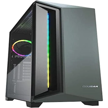 Imagen de referencia para Gabinete Cougar DarkBlader X7, Color Verde/Negro, Torre Mediana, Soporte E-ATX, Dimensiones 46.8 x 22 x 48.6 cm, Materiales Metal, Vidrio Templado, Polisulfona