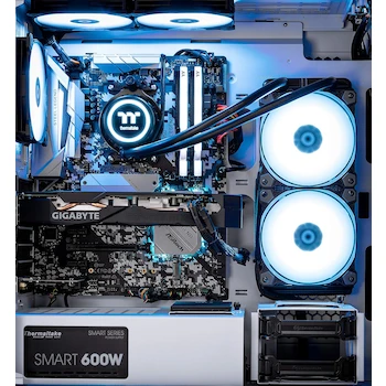 Imagen 5 de Thermaltake Versa H17 Negro Micro ATX Mini Tower Gaming Computer Case 2.0 Edition Glaciar 300 Tempered Glass