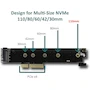 Miniatura de Vantec UGT-M2PC130 Adaptador M.2 NVMe PCIe x4 Low Profile Negro con Soporte para Longitud 110mm
