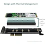 Miniatura de Vantec UGT-M2PC130 Adaptador M.2 NVMe PCIe x4 Low Profile Negro con Soporte para Longitud 110mm