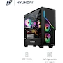 Miniatura de HYUNDAI Pc Gaming Inferno ATX, Torre Mid Tower con Fuente 650W 80 Plus Bronze, Ventiladores RGB Digitales, Panel Lateral Vidrio Templado Negro
