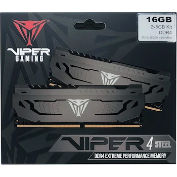 Imagen 2 de Patriot Viper Steel DDR4 16GB (2x8GB) 4133MHz Performance Memory Kit - PVS416G413C9K Gris