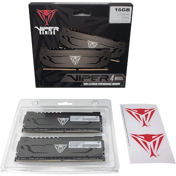 Imagen 3 de Patriot Viper Steel DDR4 16GB (2x8GB) 4133MHz Performance Memory Kit - PVS416G413C9K Gris