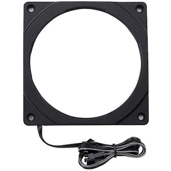 Imagen 2 de Phanteks PH-FF120RGBP_BK01 Halos RGB Fan Frame RGB 120mm Montaje en Ventilador, Color Negro, Material Plástico, Dimensiones 120x120x6mm, Serie Halos