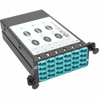 Imagen alusiva al producto Tripp Lite N482-3M8-LC12 Breakout Cassette (x3) 8-Fiber OM4 MTP/MPO to (x12) LC Duplex 40Gb a 10Gb Expansion Module