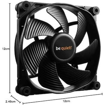 Imagen 2 de be quiet! SilentWings 3 - Ventilador para Carcasa de Ordenador, Modelo BL064, Color Negro, Tamaño 120x120x25 mm