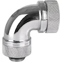 Miniatura de Thermaltake Pacific DIY LCS Cromo G1/4 PETG 16 mm (5/8") Tubo 90 Grados Compresión Fitting CL-W097-CA00SL-A