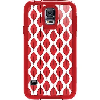 Imagen 3 de OtterBox My Symmetry Case for Samsung Galaxy S5 - Scarlet Crystal with Fan Red Graphic Insert