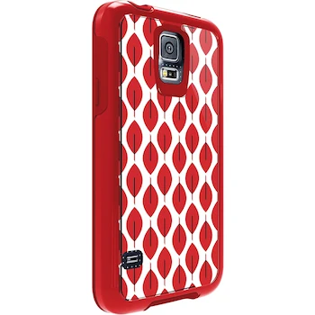 Imagen 4 de OtterBox My Symmetry Case for Samsung Galaxy S5 - Scarlet Crystal with Fan Red Graphic Insert