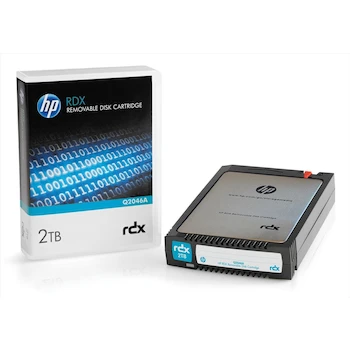 Imagen alusiva al producto HPE RDX 2TB Removable Disk Cartridge 2.5" Q2046A Negro
