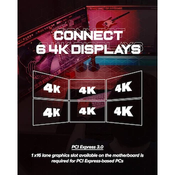 Imagen 2 de VisionTek Radeon HD 7750 2GB GDDR5 6M (6x Mini DisplayPort) Low Profile Single-Slot PCI Express 3.0 x16 Graphics Card, Model 900614