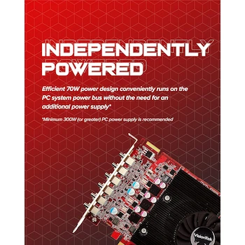 Imagen 3 de VisionTek Radeon HD 7750 2GB GDDR5 6M (6x Mini DisplayPort) Low Profile Single-Slot PCI Express 3.0 x16 Graphics Card, Model 900614