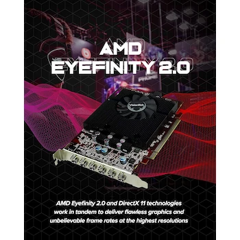 Imagen 4 de VisionTek Radeon HD 7750 2GB GDDR5 6M (6x Mini DisplayPort) Low Profile Single-Slot PCI Express 3.0 x16 Graphics Card, Model 900614