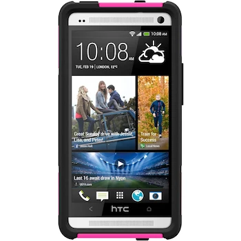 Imagen 2 de Trident Aegis Funda para HTC One M7 Carcasa para Teléfono Móvil Negro Rosa (130 mm, 200 mm)