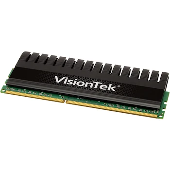 Imagen 2 de VisionTek Black Label Series 4GB (1x4GB) DDR3-1600MHz PC3-12800 CL9 (9-9-9-24) 240-Pin DIMM SDRAM Desktop Memory Single Module with Extruded Heatsink Black Color Model 900393