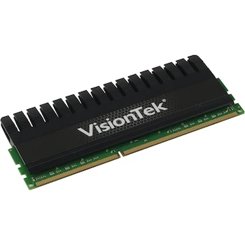 Imagen 3 de VisionTek Black Label Series 4GB (1x4GB) DDR3-1600MHz PC3-12800 CL9 (9-9-9-24) 240-Pin DIMM SDRAM Desktop Memory Single Module with Extruded Heatsink Black Color Model 900393