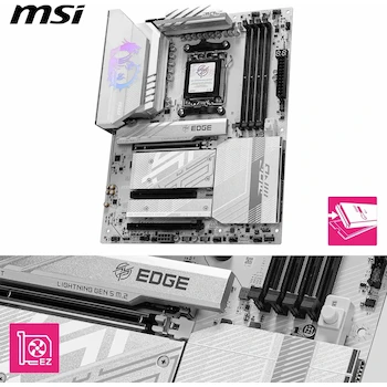 Imagen 3 de MSI MPG B850 Edge TI WiFi Motherboard ATX - AMD Ryzen 9000/8000/7000 Series AM5 Socket