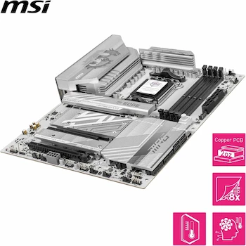 Imagen 4 de MSI MPG B850 Edge TI WiFi Motherboard ATX - AMD Ryzen 9000/8000/7000 Series AM5 Socket