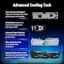 Miniatura de PNY NVIDIA GeForce RTX 5080 OC Triple Ventilador Tarjeta Gráfica 16GB GDDR7 Negra