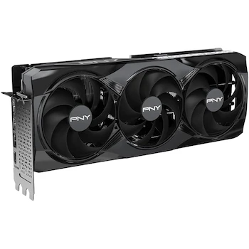 Imagen 4 de PNY NVIDIA GeForce RTX 5080 OC Triple Ventilador Tarjeta Gráfica 16GB GDDR7 Negra