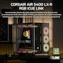 Miniatura de Corsair AIR 5400 LX-R RGB iCUE LINK Caja para PC Semitorre Mid-Tower Triple Cámara Panorámica con 3 Ventiladores LX-R RGB Reverse-Rotor Preinstalados - Negro