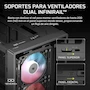 Miniatura de Corsair Frame 4000D LCD RS ARGB Chasis para PC Modular ATX Semitorre – Pantalla Táctil LCD XENEON Edge, Sistema de Montaje de InfiniRail, 4 Ventiladores RS120 ARGB PWM – Negro