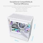 Miniatura de Lian Li Vector V100 White – ARGB ATX/mATX/ITX Mid-Tower Case with Clean Pro Gamer Style