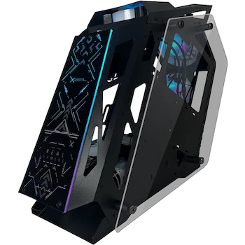 Imagen 3 de Stylos Gabinete Gamer IR02 Micro ATX 4 Fan ARGB Cristal Templado XZGAIRRGBB