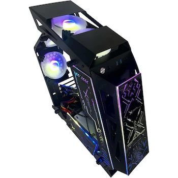 Imagen 4 de Stylos Gabinete Gamer IR02 Micro ATX 4 Fan ARGB Cristal Templado XZGAIRRGBB