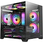 Miniatura de Stylos Gabinete Gamer CXi2 Micro ATX Mini Torre 3 Fan Cristal Templado RGB Negro XZGAMC2B