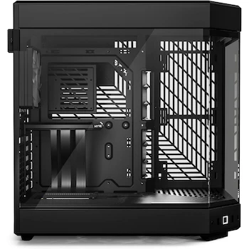 Imagen 4 de HYTE Y60 - Funda para Juegos de Computadora ATX Torre Mediana de Vidrio Templado, Negro, Modelo CS-HYTE-Y60-B, Serie Y60, Dimensiones 45,59x28,5x46,2 cm, Peso 11,6 kg, Soporte Placas Base ITX/mATX/ATX/EATX, PSU ATX hasta 235mm, GPU hasta 375x75mm