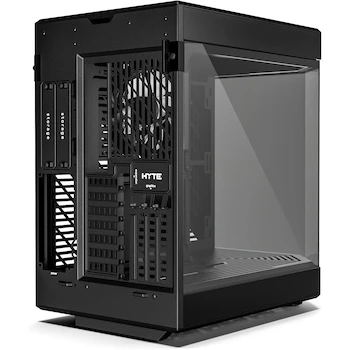 Imagen 5 de HYTE Y60 - Funda para Juegos de Computadora ATX Torre Mediana de Vidrio Templado, Negro, Modelo CS-HYTE-Y60-B, Serie Y60, Dimensiones 45,59x28,5x46,2 cm, Peso 11,6 kg, Soporte Placas Base ITX/mATX/ATX/EATX, PSU ATX hasta 235mm, GPU hasta 375x75mm