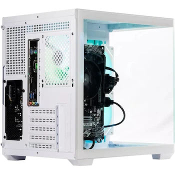 Imagen 5 de Gabinete Gamer GAMING NACEB Serie Starfall B Modelo NA-0636 Formato ATX Tipo Torre Color Blanco Dimensiones 43 x 43 x 34 cm Material Vidrio Templado