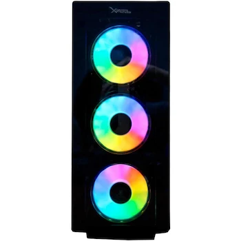 Imagen 2 de Gabinete XZEAL XZ110-1 ATX Micro-ATX Mini-ITX RGB Cristal Templado XZCGB12B Blanco