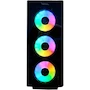 Miniatura de Gabinete XZEAL XZ110-1 ATX Micro-ATX Mini-ITX RGB Cristal Templado XZCGB12B Blanco