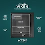 Miniatura de Acteck Gabinete Media Torre Viken GM434 / MAX MB ATX Fuente ATX 500 W / 2xUSB 2.0 + 1xFan / Panel Izq Cristal + Frente Solido RGB Vertical/Negro
