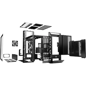 Imagen 5 de be quiet! Dark Base Pro 901 Black - Carcasa para PC Full Tower High-End con 3 Ventiladores Silent Wings 4 PWM