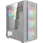 Miniatura de GAMDIAS AURA GC2 E WH A - Carcasa para Computadora Gaming Mid Tower ATX con Panel Lateral de Vidrio Templado, Color Blanco, Serie Aura, Tamaño Media Torre, Capacidad para Placas Base ATX, Micro ATX, Mini ITX