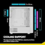 Miniatura de GAMDIAS AURA GC2 E WH A - Carcasa para Computadora Gaming Mid Tower ATX con Panel Lateral de Vidrio Templado, Color Blanco, Serie Aura, Tamaño Media Torre, Capacidad para Placas Base ATX, Micro ATX, Mini ITX