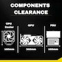 Miniatura de GAMDIAS AURA GC2 E WH A - Carcasa para Computadora Gaming Mid Tower ATX con Panel Lateral de Vidrio Templado, Color Blanco, Serie Aura, Tamaño Media Torre, Capacidad para Placas Base ATX, Micro ATX, Mini ITX